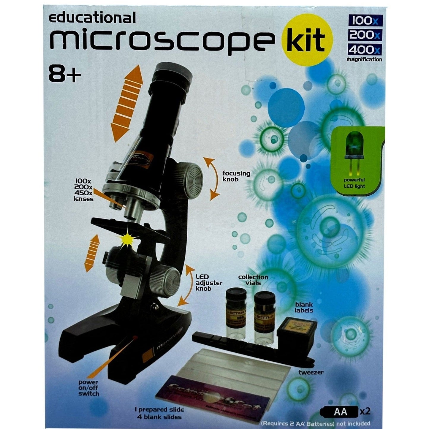 10 PC EDUCATIONAL MICROSCOPE KIT