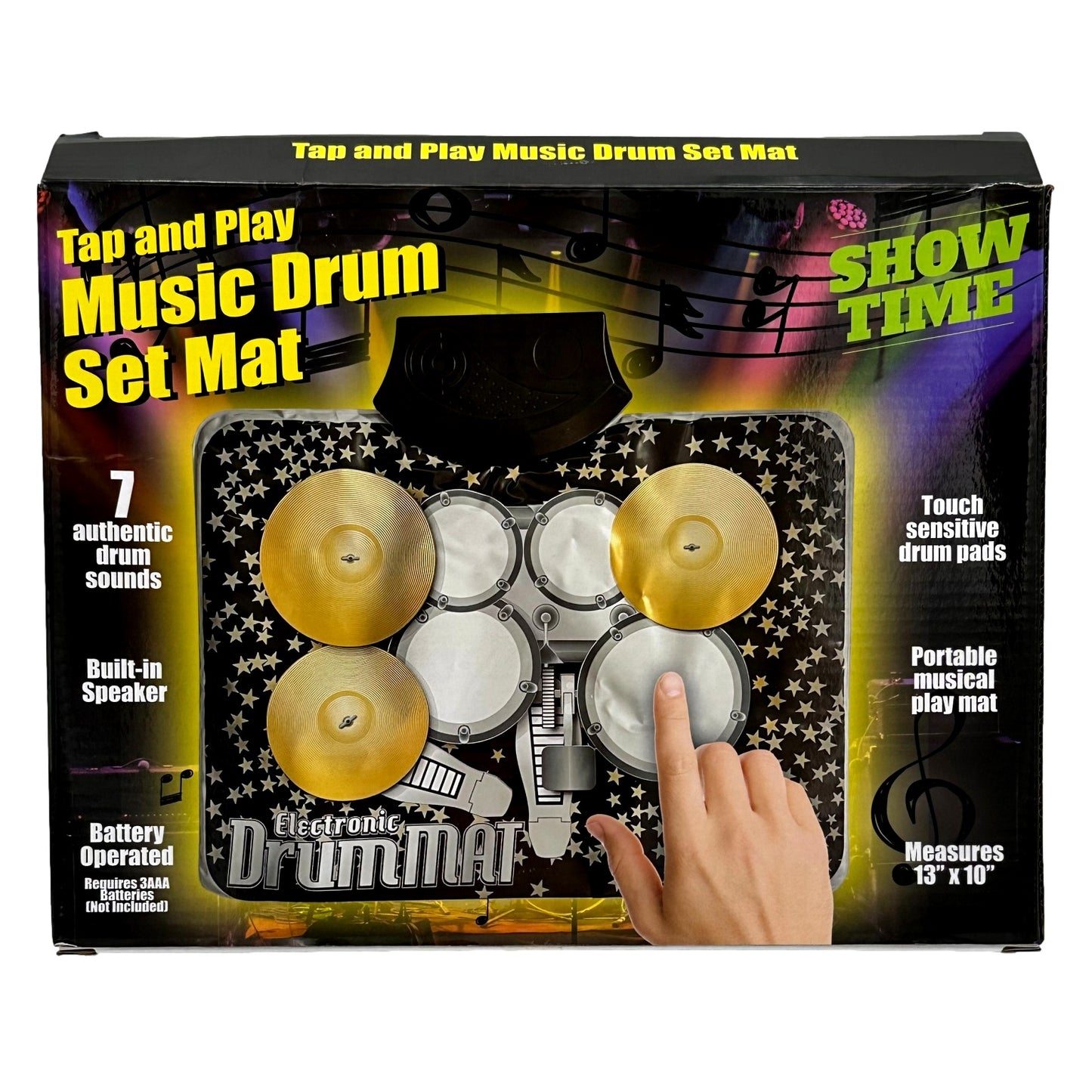A box for an electronic drum mat.