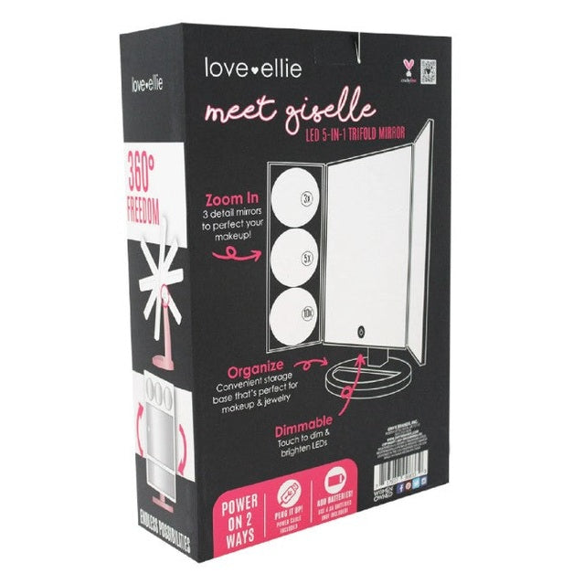Product packaging for a Love+Ellie makeup mirror.