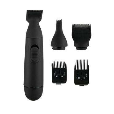 Black hair clipper and attachments.