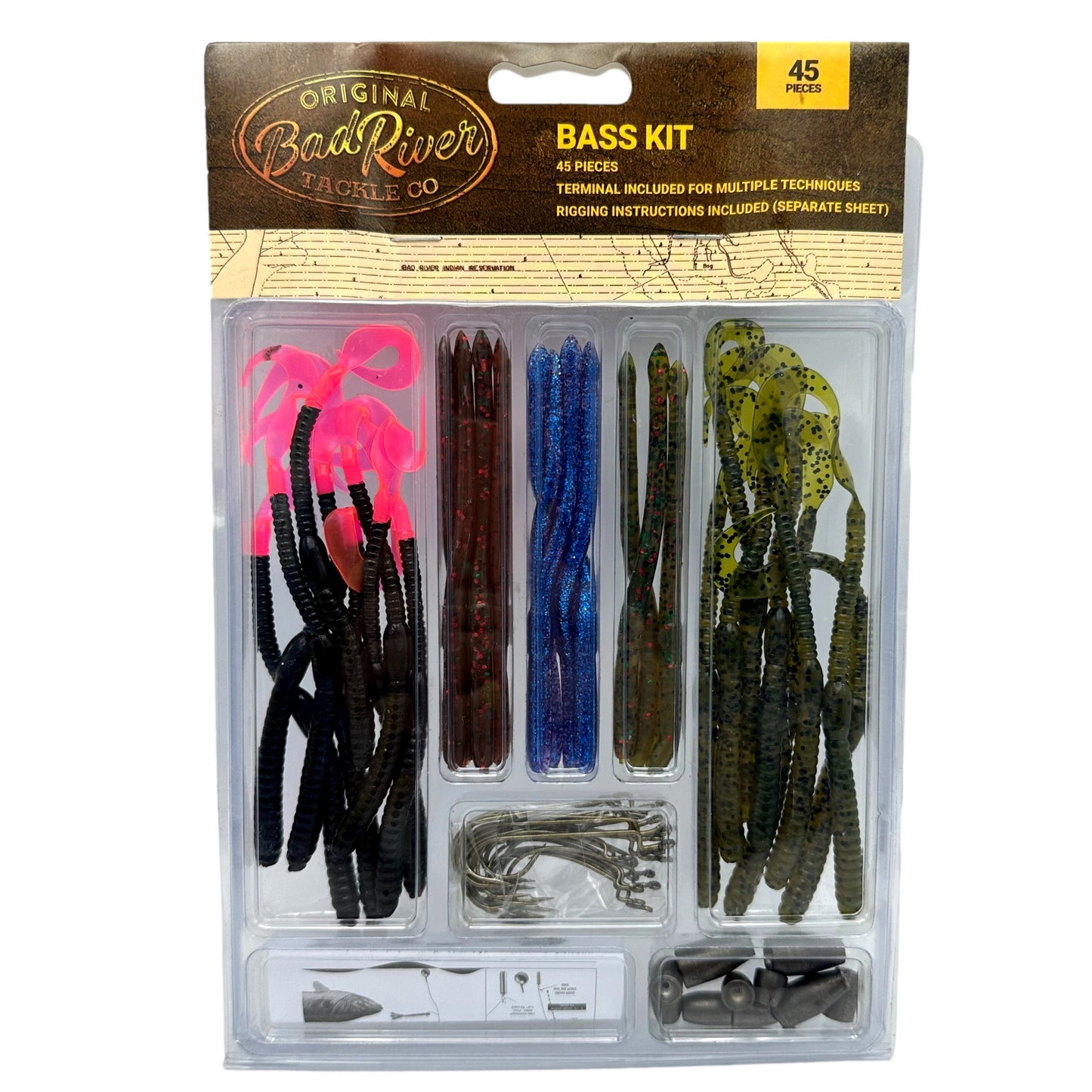 45 PC BASS FISHING KIT