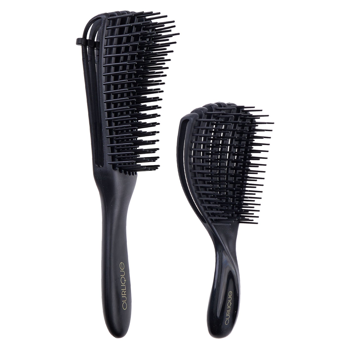 2 PC BLACK RAKE BRUSH AND MINI BRUSH