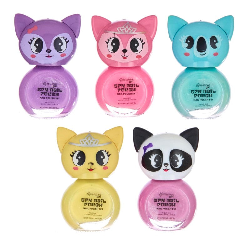 5 PC PASTEL NAIL POLISH SET