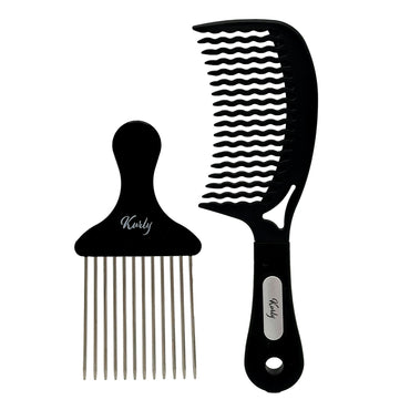 METAL PIK WITH LARGE HANDLED COMB