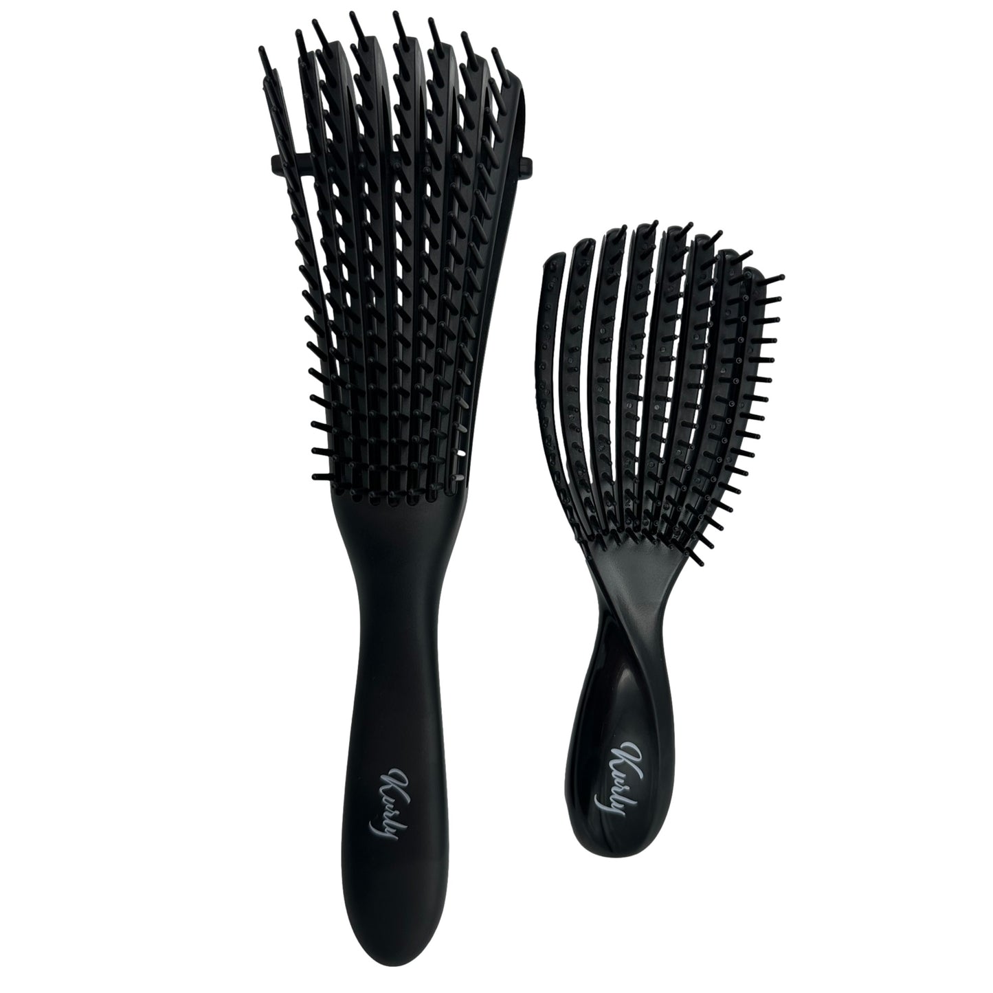 2 PC BLACK RAKE BRUSH & MINI COMB