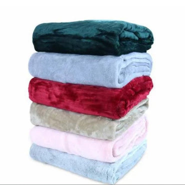 CORAL FLEECE BLANKET 50 X 60 IN ASSORTED COLORS
