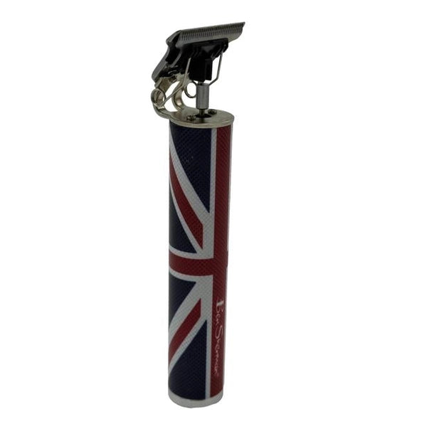 Metal hair clipper with Union Jack design.