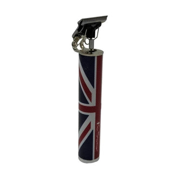 Metal hair clipper with Union Jack design.