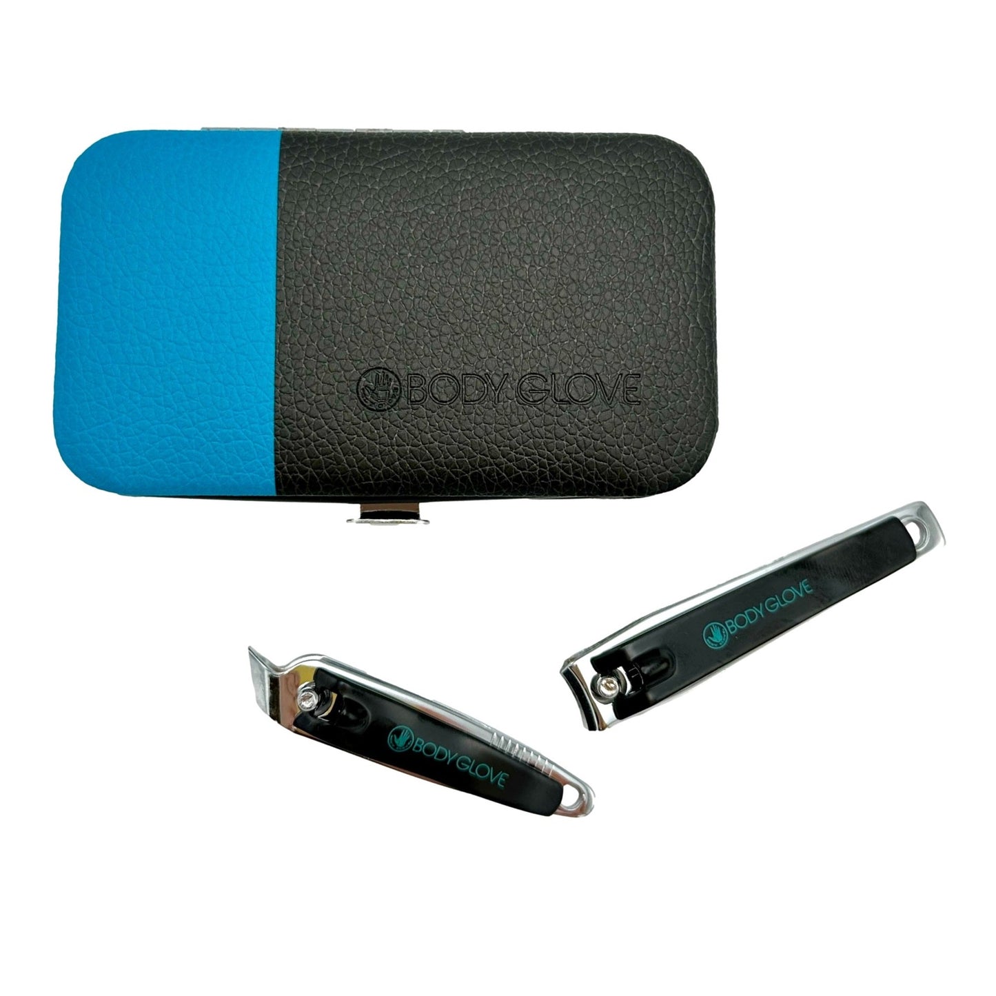Black and blue Body Glove nail clipper set with case.