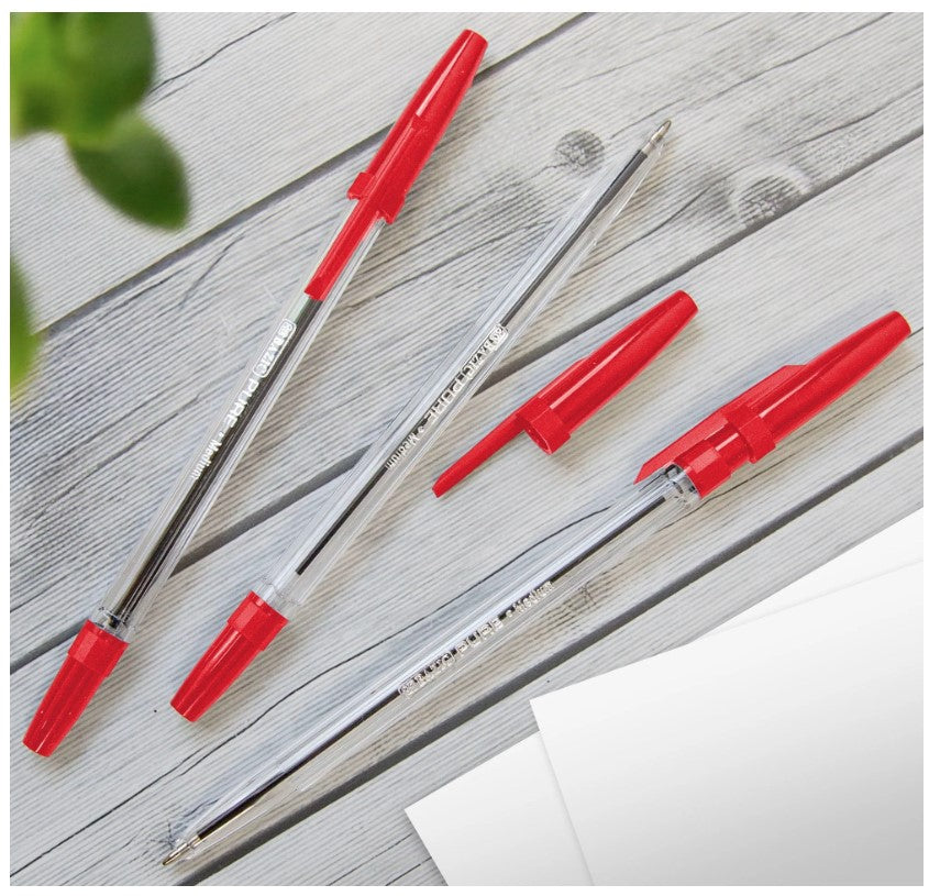 BOLÍGRAFOS DE PUNTO ROJO DE 12 CT