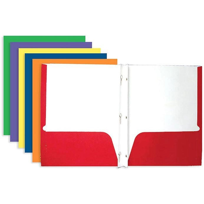 PAPER 3 PRONG PORTFOLIO 2 POCKET ASSORTED