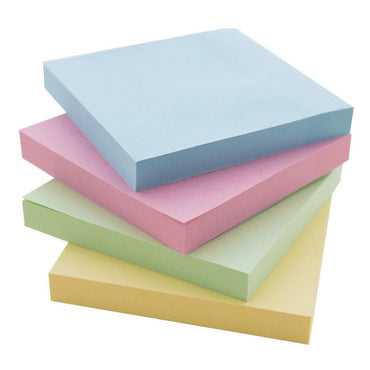 1 PK 100 CT STICKY NOTES 3 X 3 IN ASSORTED