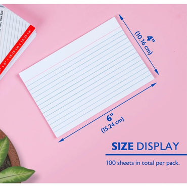 4 X 6 RULED INDEX CARDS 100 PK
