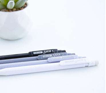 12 CT 0.7 MM MECHANICAL PENCILS ASSORTED NEUTRAL COLOR CASING