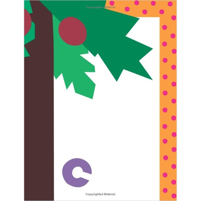 Cartoon image with a tree and the letter C.
