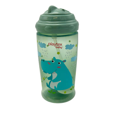 2 PC 12 OZ WEIGHTED BOTTOM CUP SIPPER STRAW ASSORTED