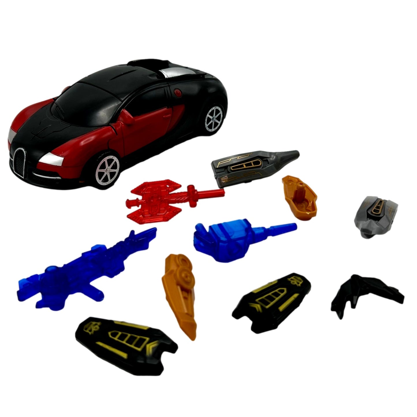 Toy car with weapons.