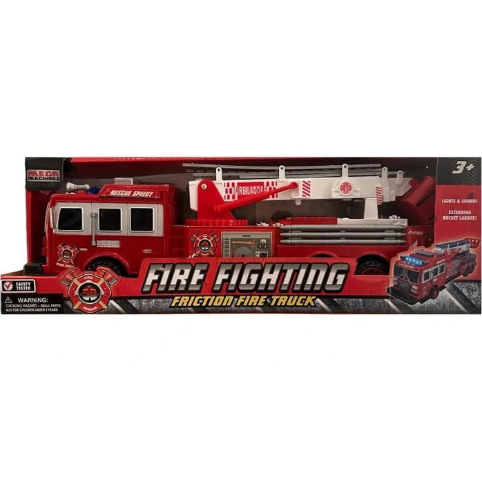 LARGE FIRE TRUCK FRICTION POWERED