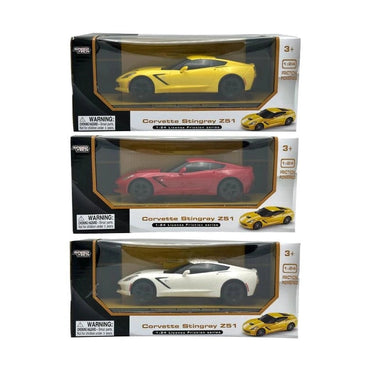 1:24 CORVETTE C7 FRICTION POWERED ASSORTED