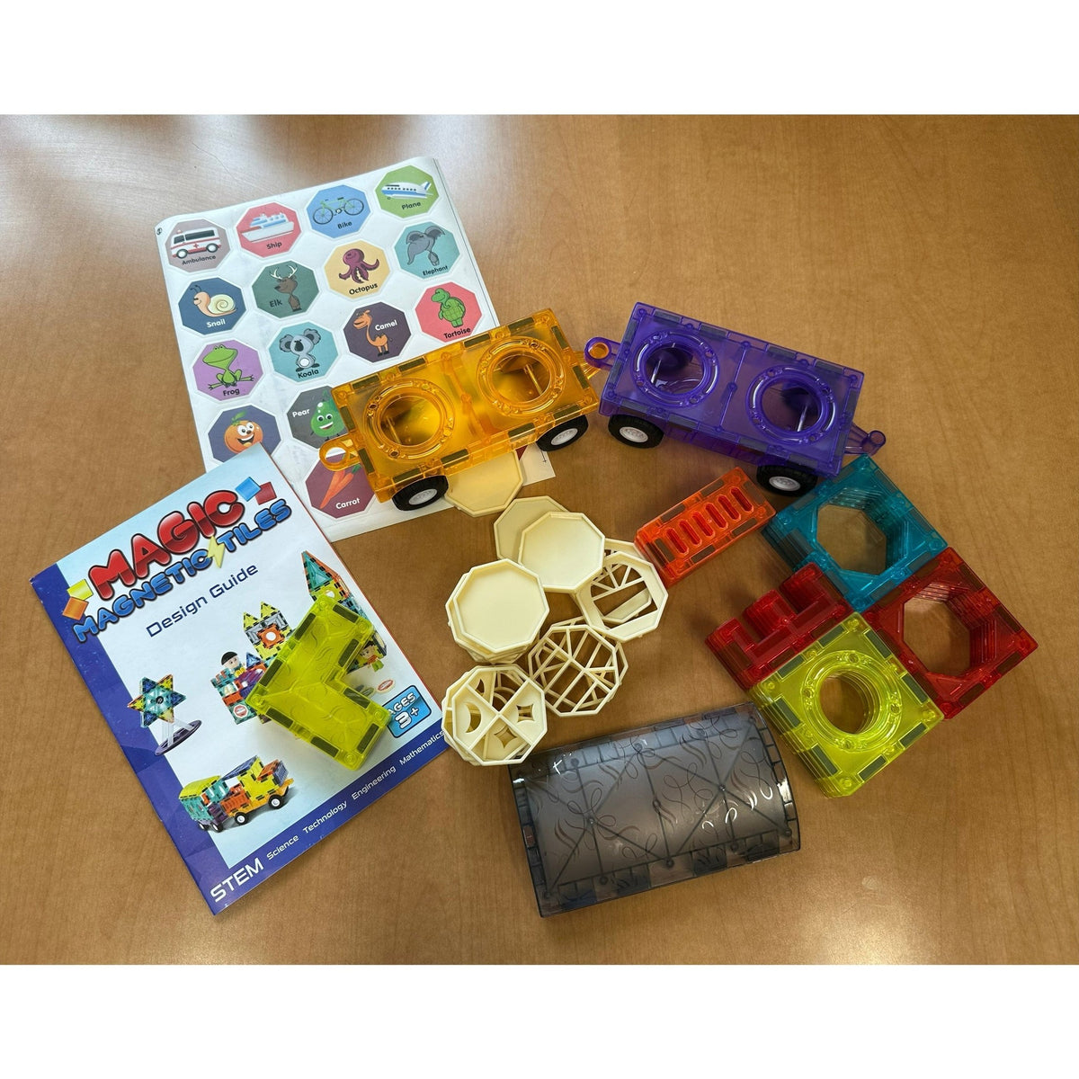42 PC MAGNETIC TILES BUILDING SET