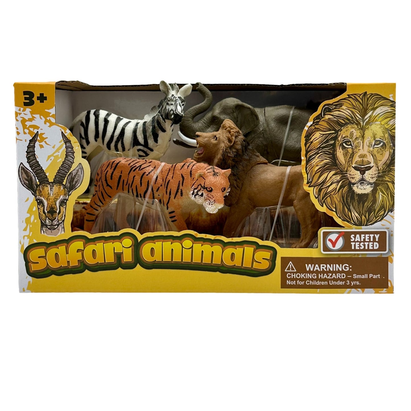 4 PC SAFARI ANIMALS