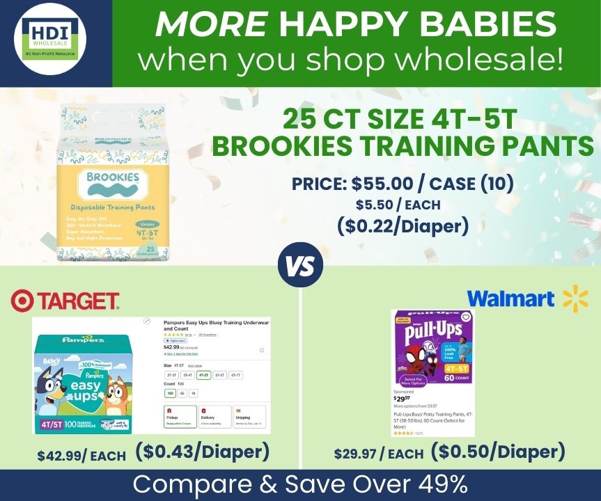 25 CT 4T-5T TRAINING PANTS FOR 35+ LBS