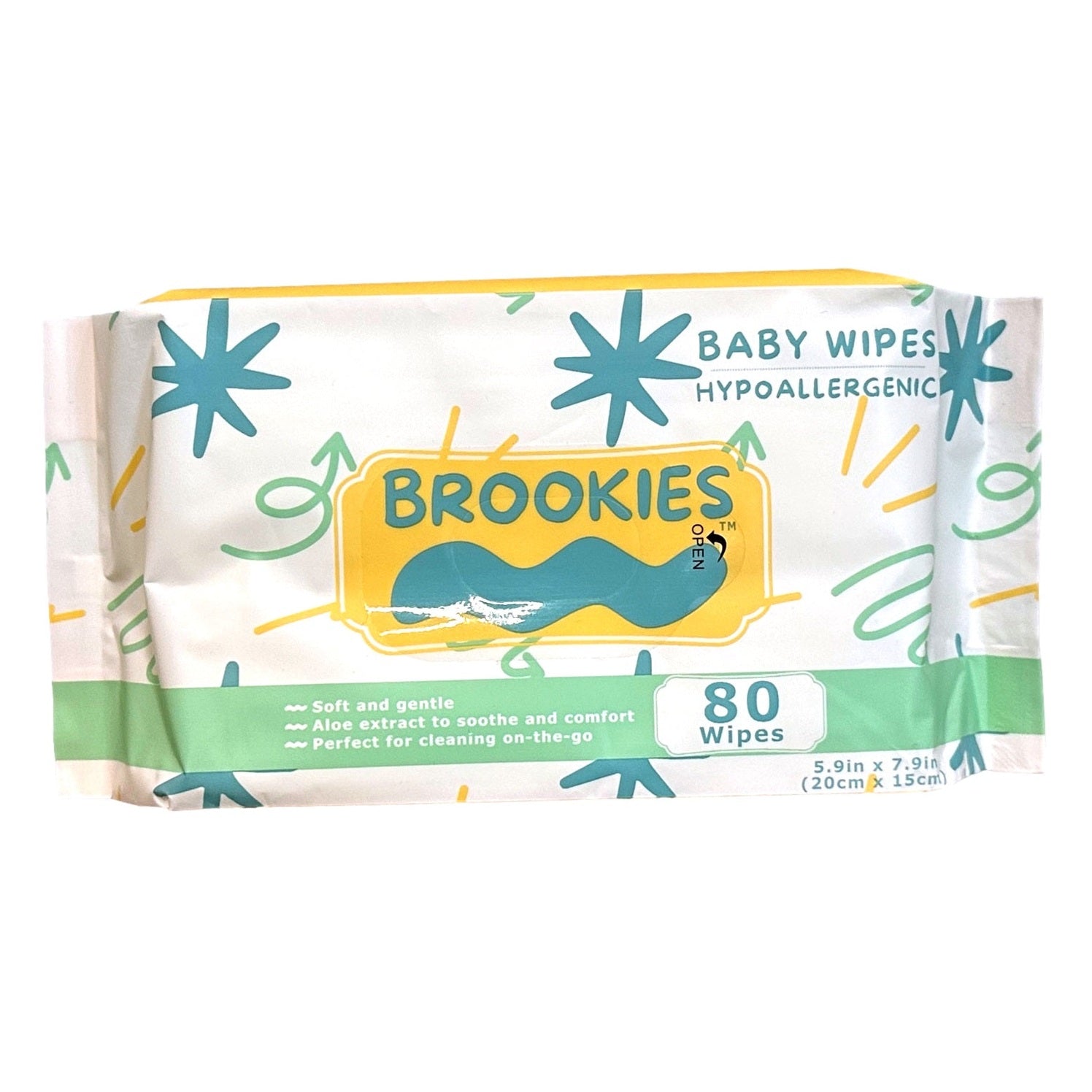 Pack of Brookies baby wipes.