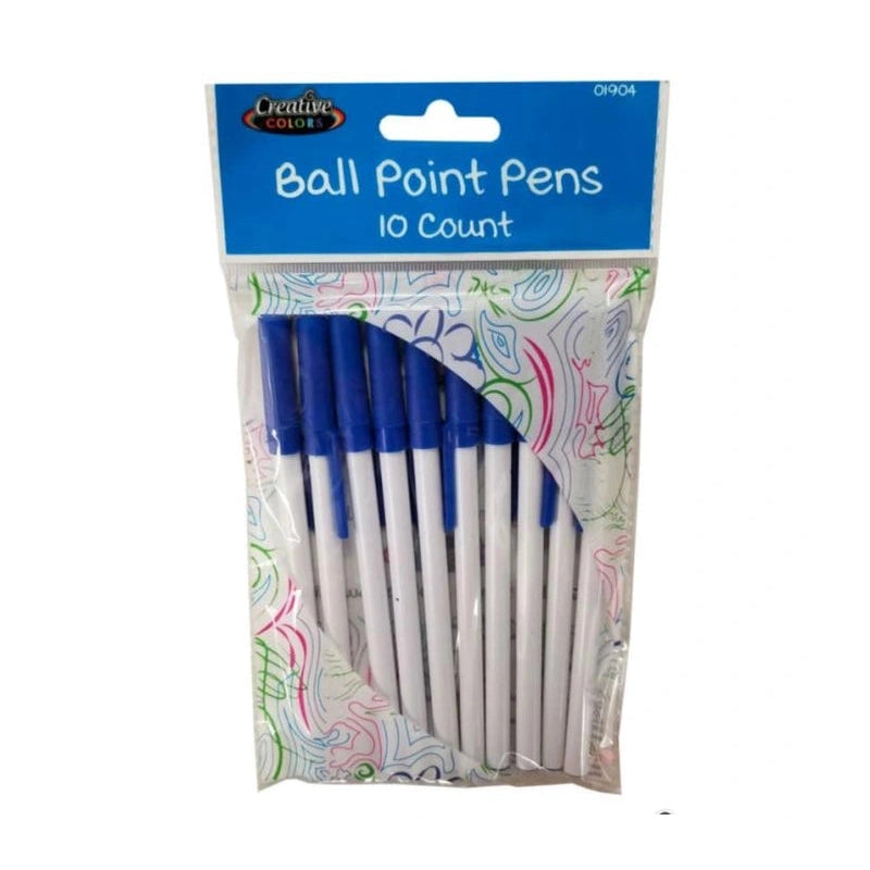 10 CT BLUE STICK PENS