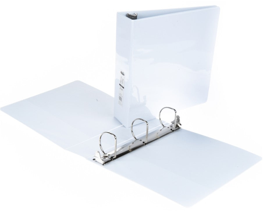 2 IN WHITE 3-RING BINDER CLEARVIEW FRONT/BACK