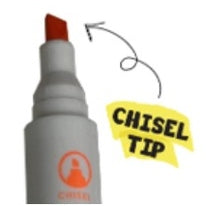 6 CT DRY-ERASE MARKERS BROAD CHISEL TIP MULTI-COLOR