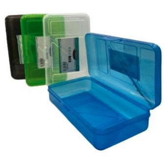 CAJA DE LÁPICES TRANSPARENTE SURTIDA