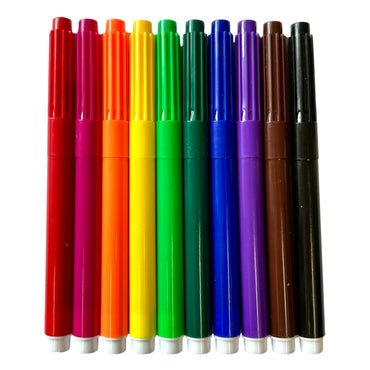 10 CT BROAD TIP MARKERS WASHABLE CLASSIC COLORS