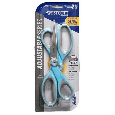 2 PC 8 IN BLUE GLIDE SCISSORS