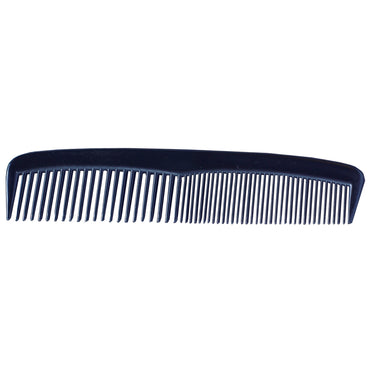 Black plastic comb.