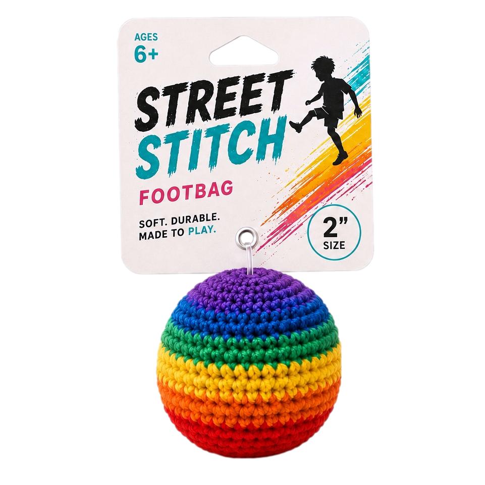 RAINBOW FOOTBAG