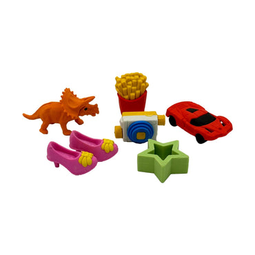 25 PC 3D ERASER SET ASSORTED