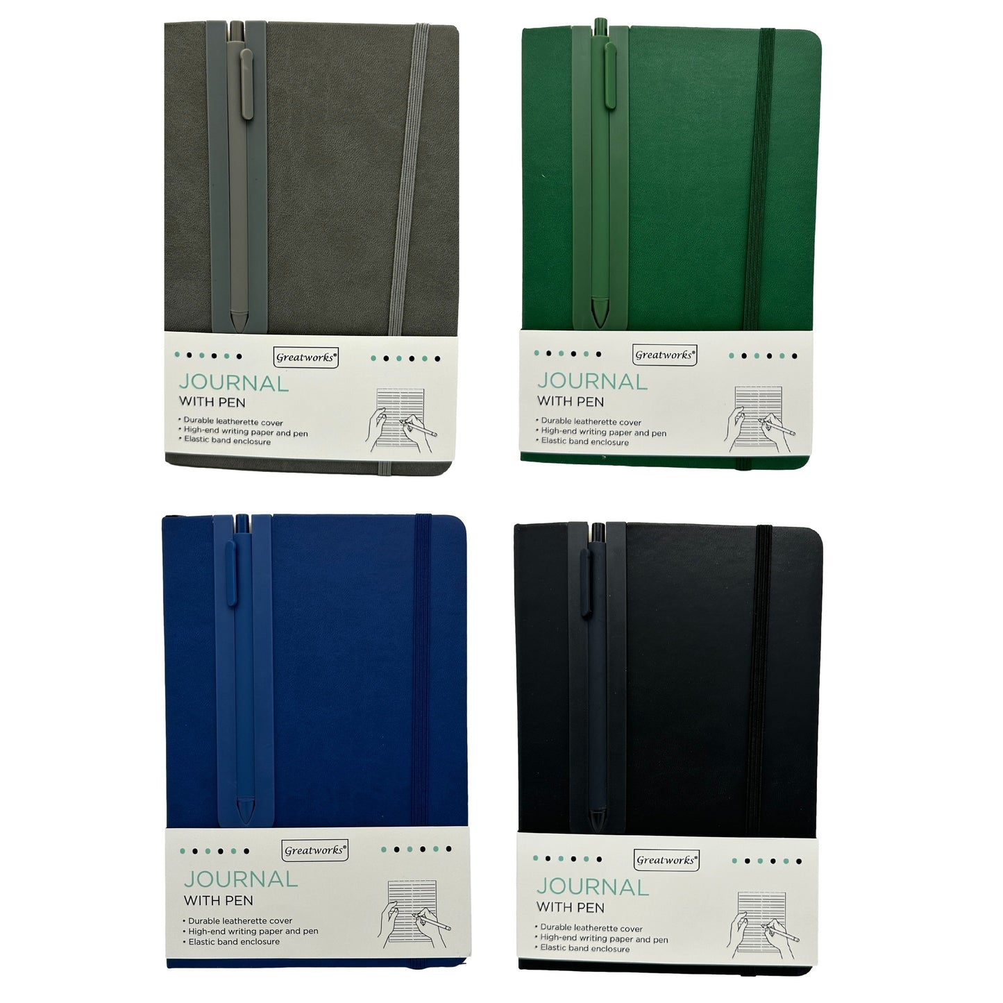 JOURNAL WITH PEN ASSORTED