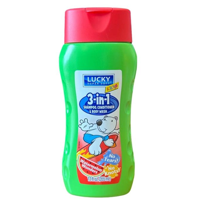 12 OZ KIDS WATERMELON 3 IN 1 SHAMPOO CONDITIONER & WASH