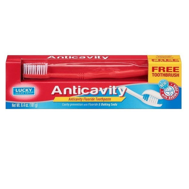 CEPILLO DE DIENTES Y PASTA DENTAL ANTICARIES DE 6.4 OZ