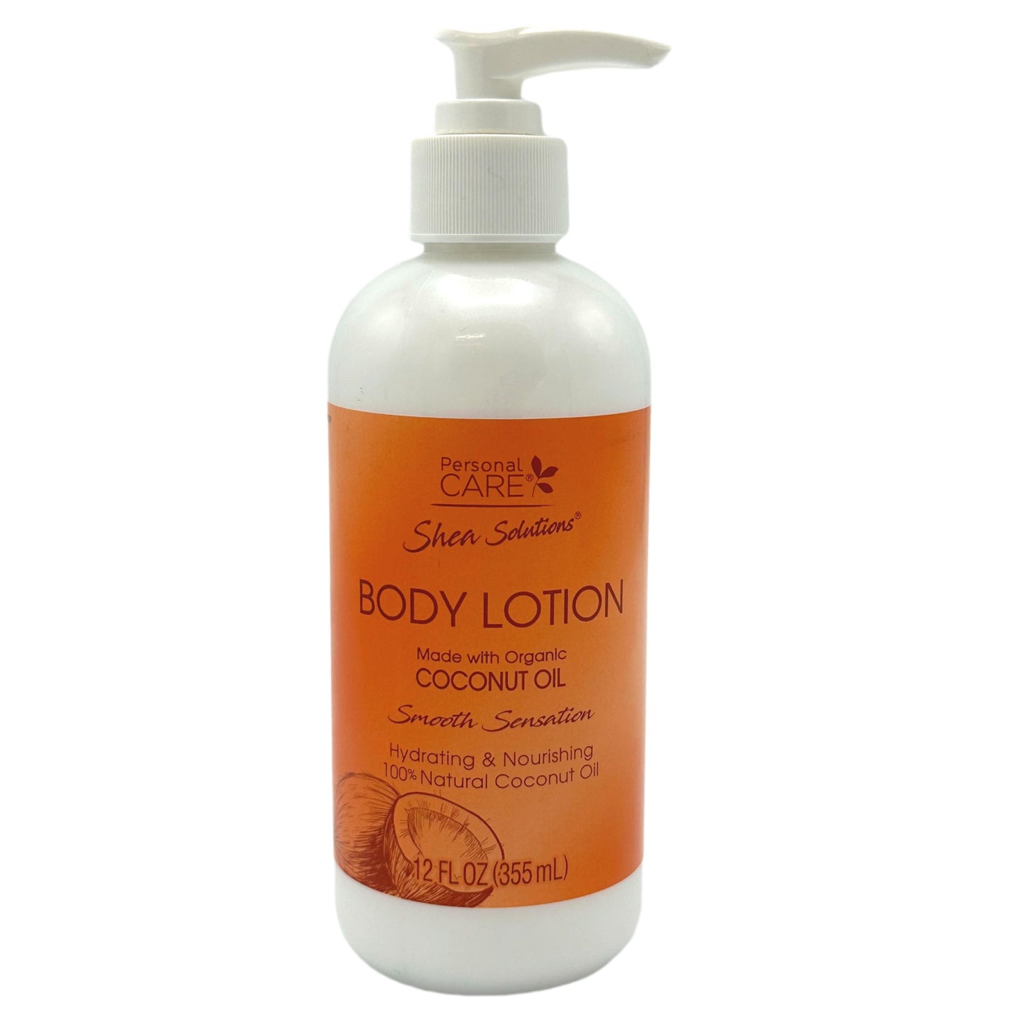 12 OZ COCONUT OIL BODY LOTION SMOOTH SENSATION