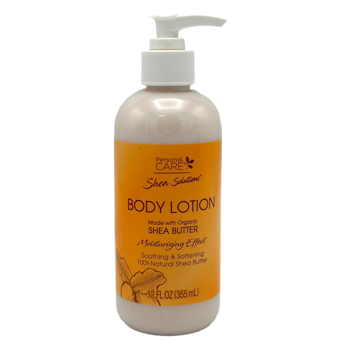 12 OZ SHEA BUTTER BODY LOTION MOISTURIZING EFFECT