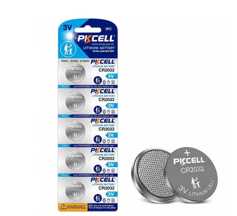 5 PK CR2032 BUTTON BATTERIES