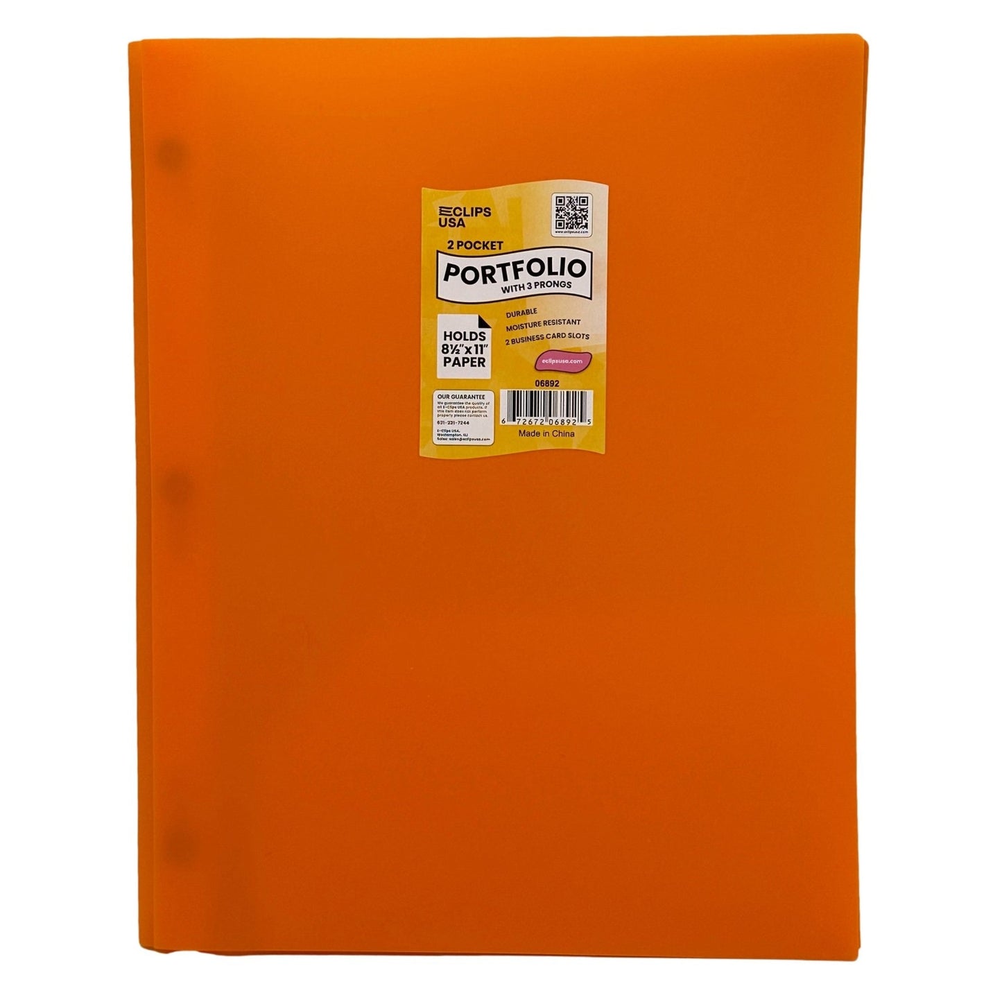 POLY 3 PRONG PORTFOLIO TWO POCKET ASSORTED