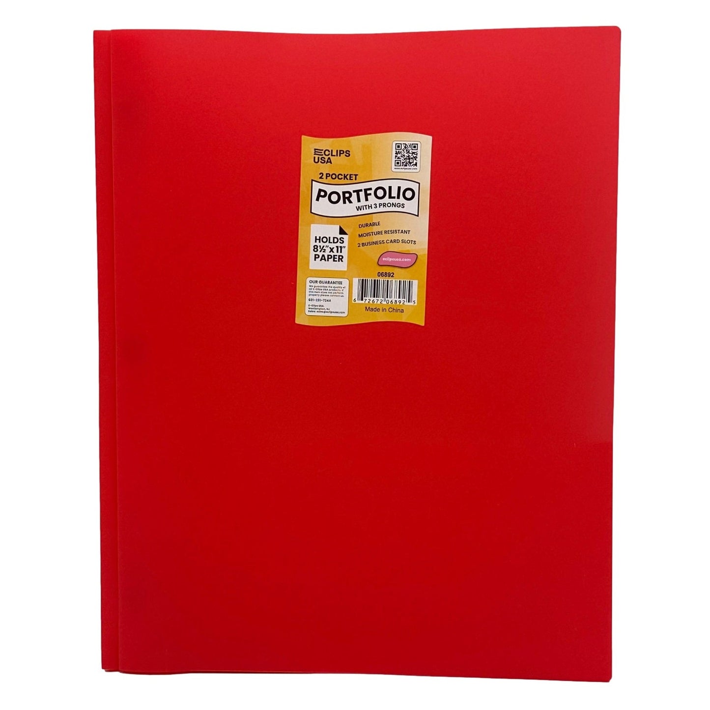 POLY 3 PRONG PORTFOLIO TWO POCKET ASSORTED