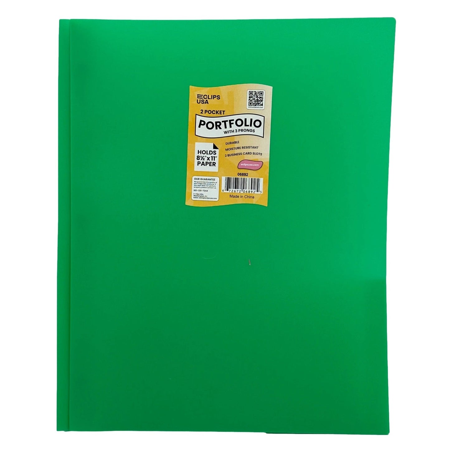 POLY 3 PRONG PORTFOLIO TWO POCKET ASSORTED