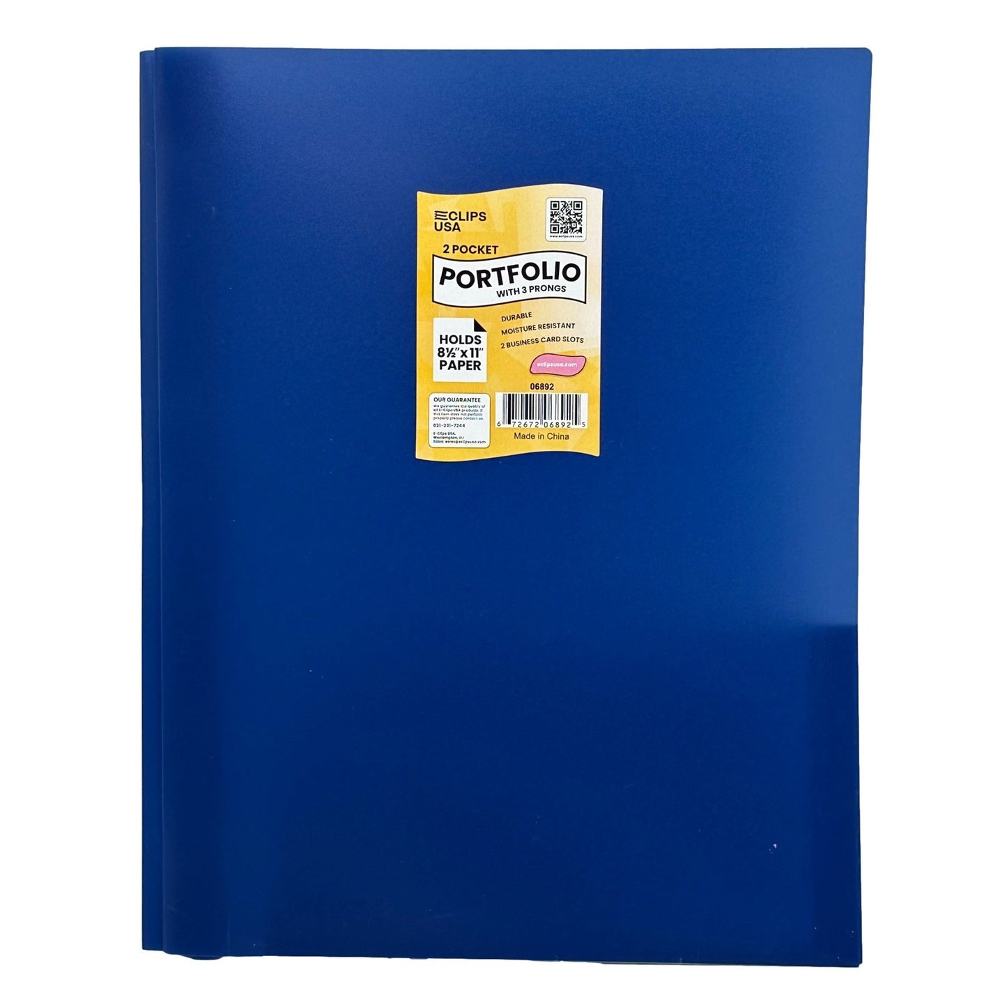 POLY 3 PRONG PORTFOLIO TWO POCKET ASSORTED
