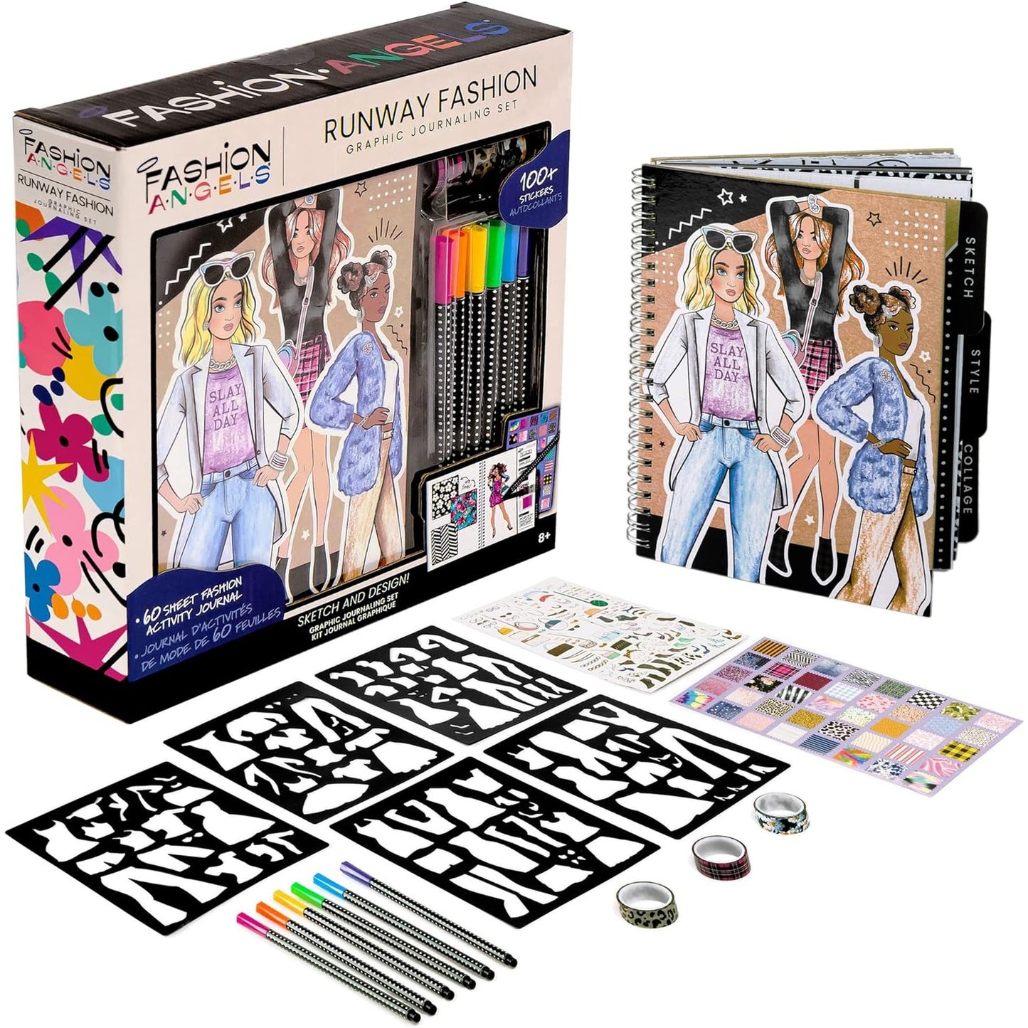 RUNWAY FASHION GRAPHIC JOURNAL SET