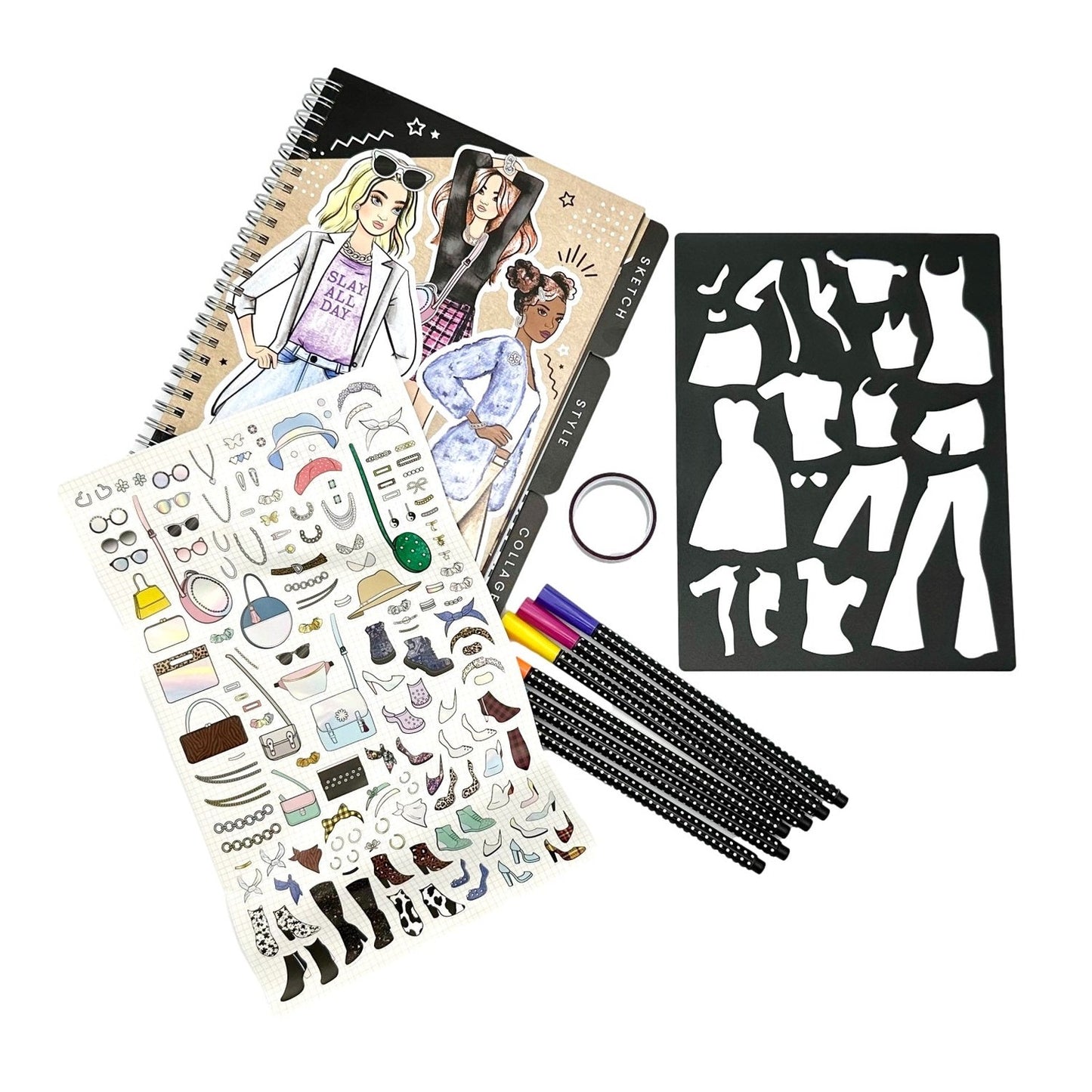 RUNWAY FASHION GRAPHIC JOURNAL SET