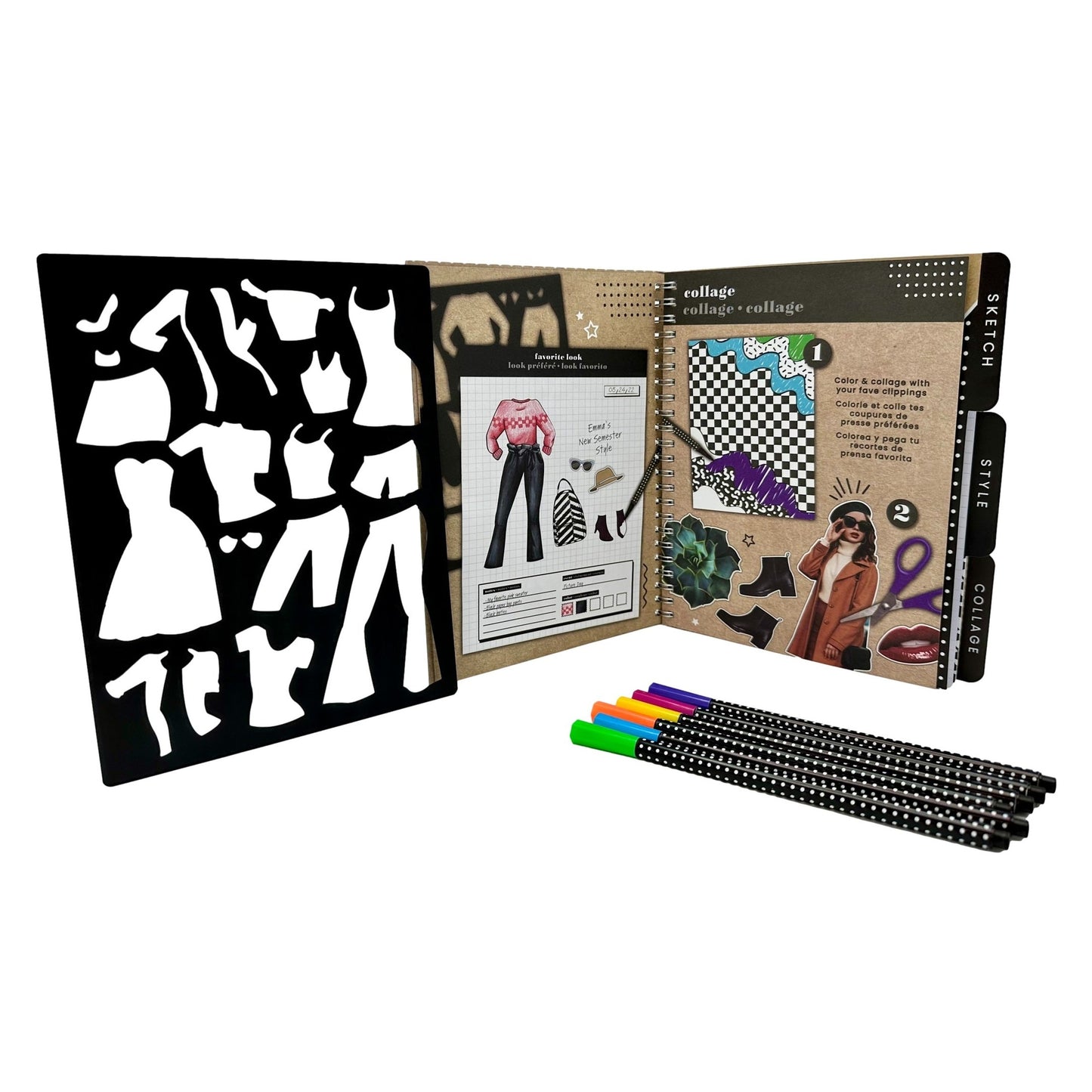 RUNWAY FASHION GRAPHIC JOURNAL SET