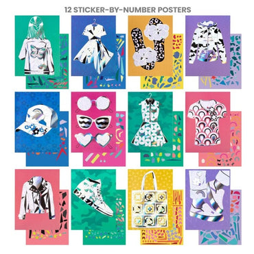 STICKER IT FASHION STICKER BY NUMBER POSTERS